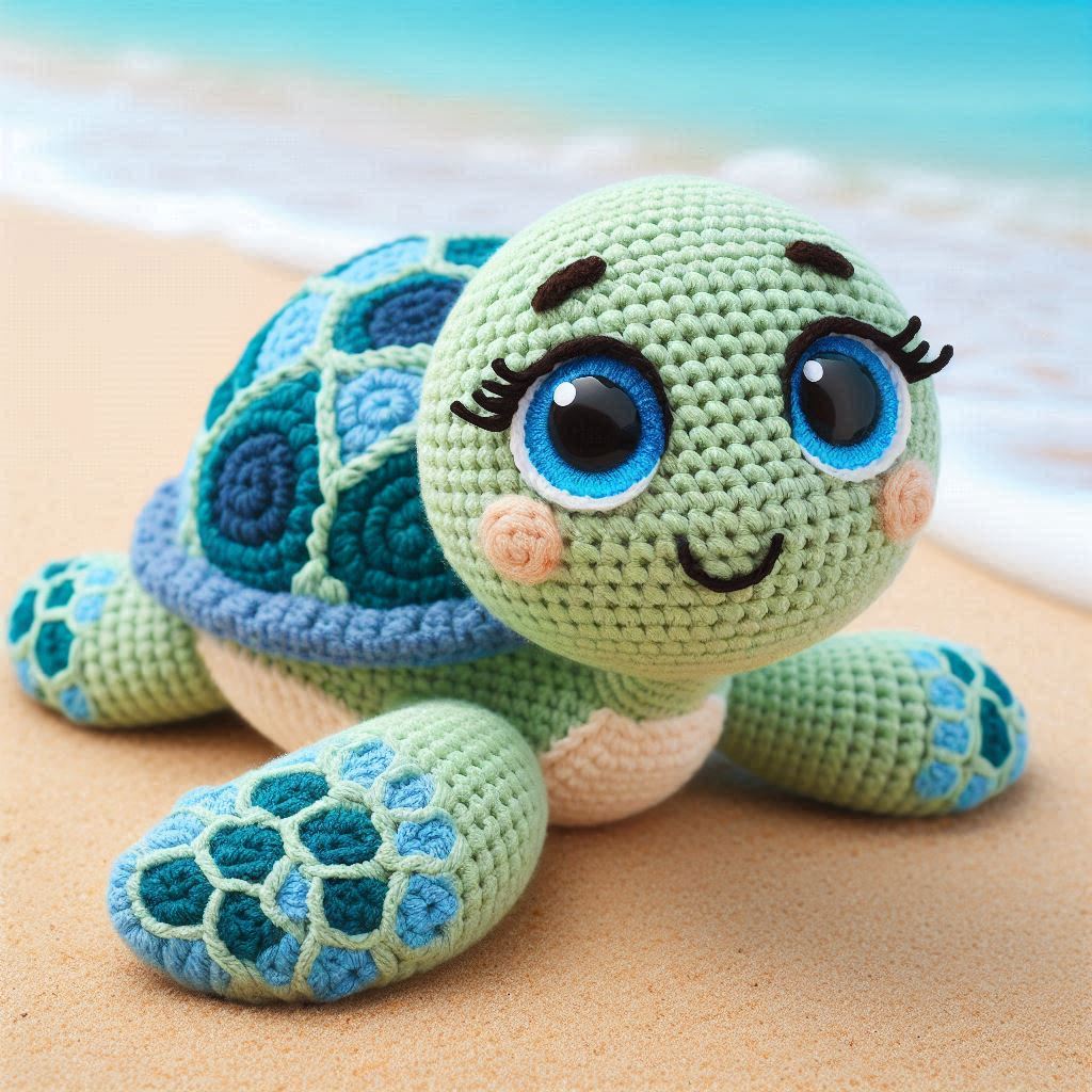 Amigurumi Sea Turtle - Crochet Pattern