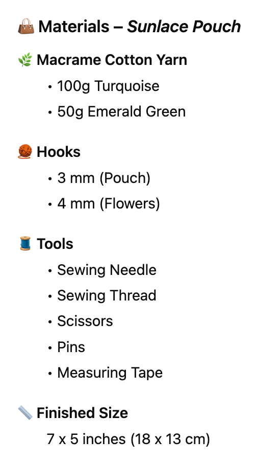 4 in 1: The Coastal Bloom Set  – Crochet Pattern