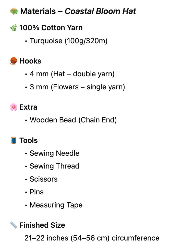 4 in 1: The Coastal Bloom Set  – Crochet Pattern