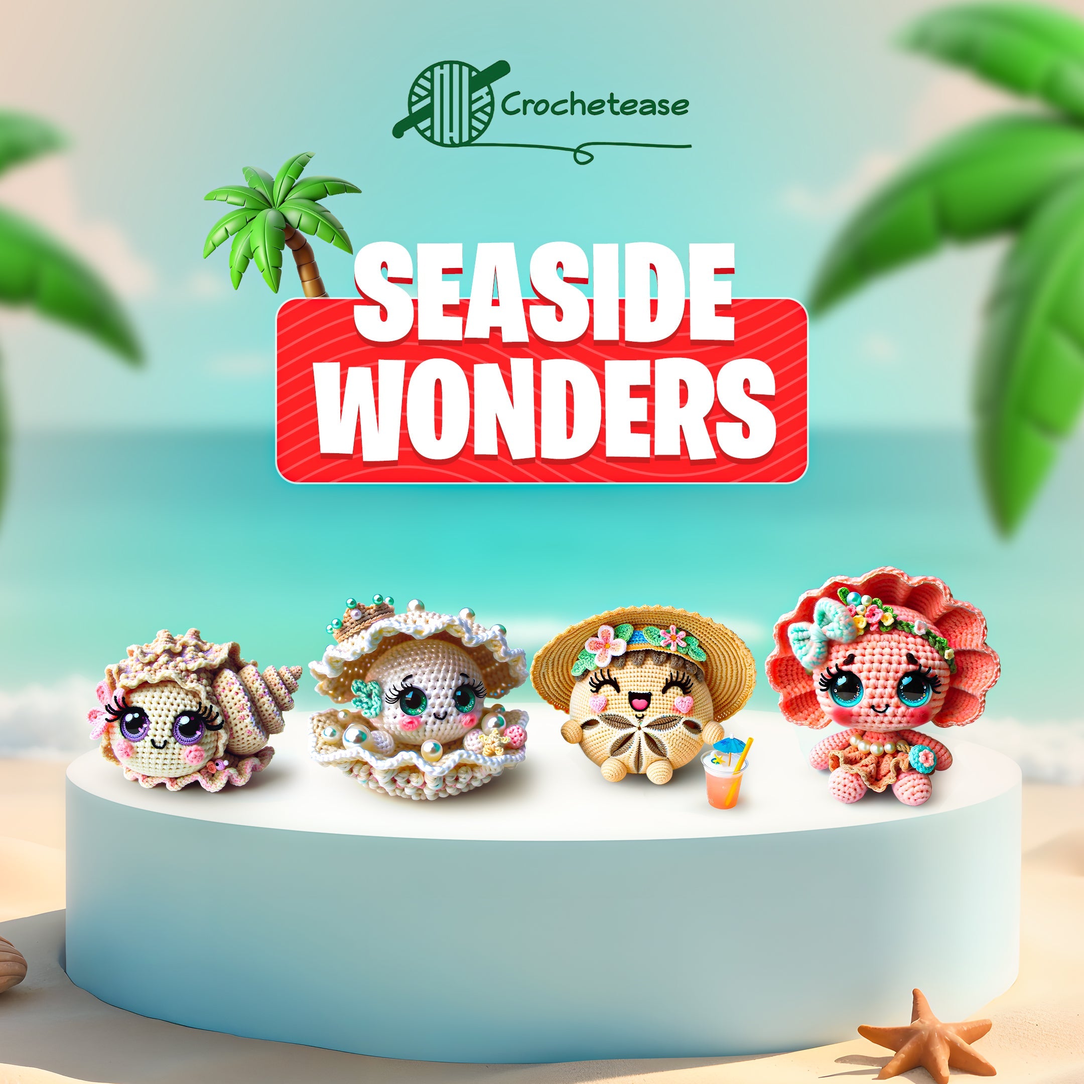 4 in 1 : Seaside Wonders  – Crochet Pattern