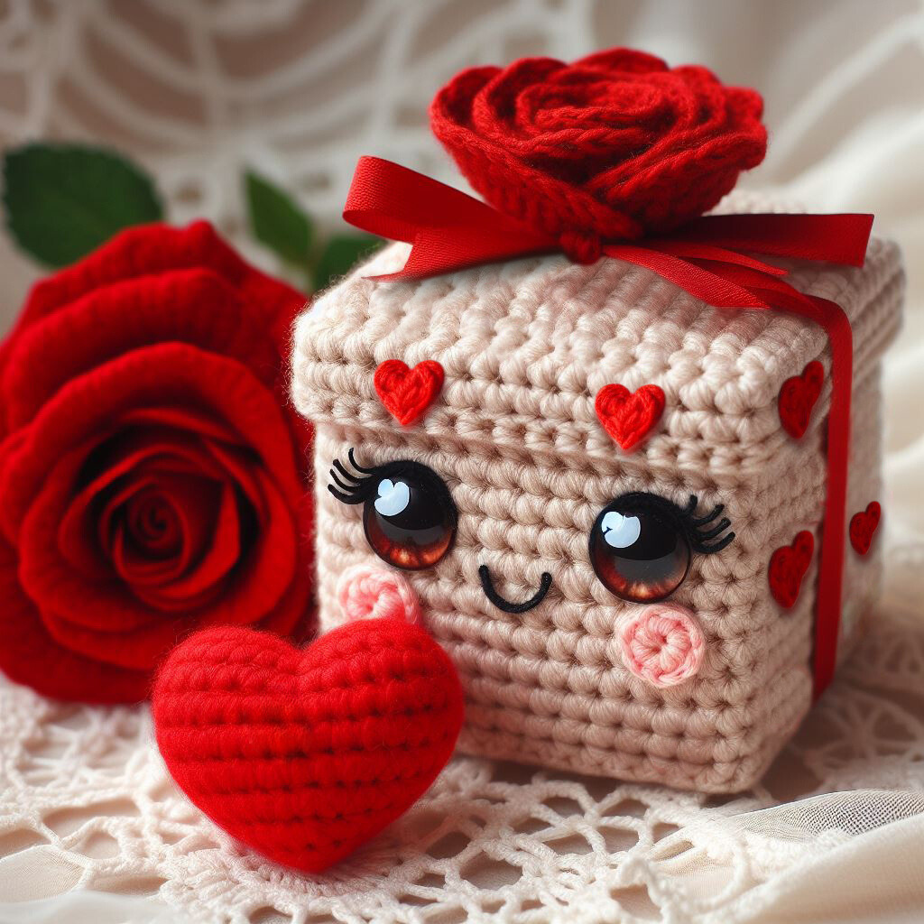 Sweetheart Gift Box  – Crochet Pattern