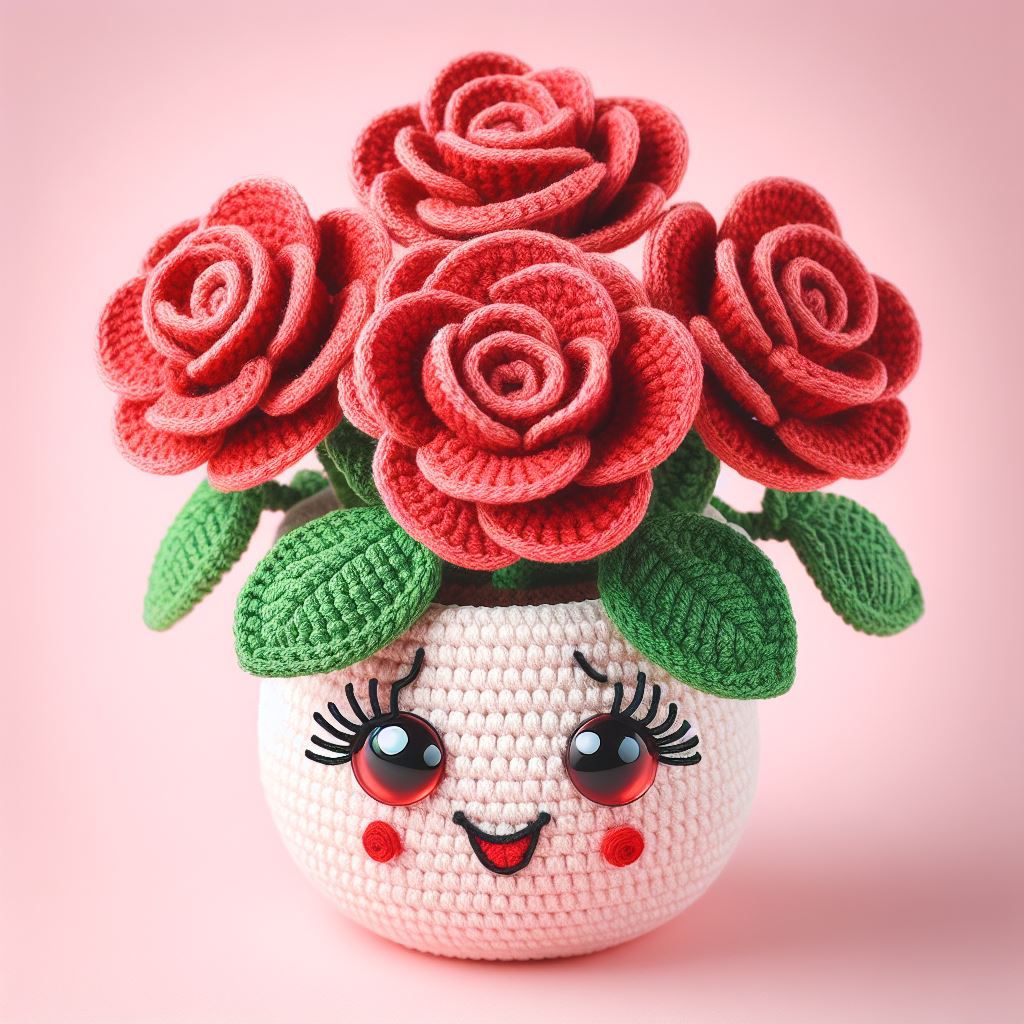 Rose Plant - Crochet Pattern