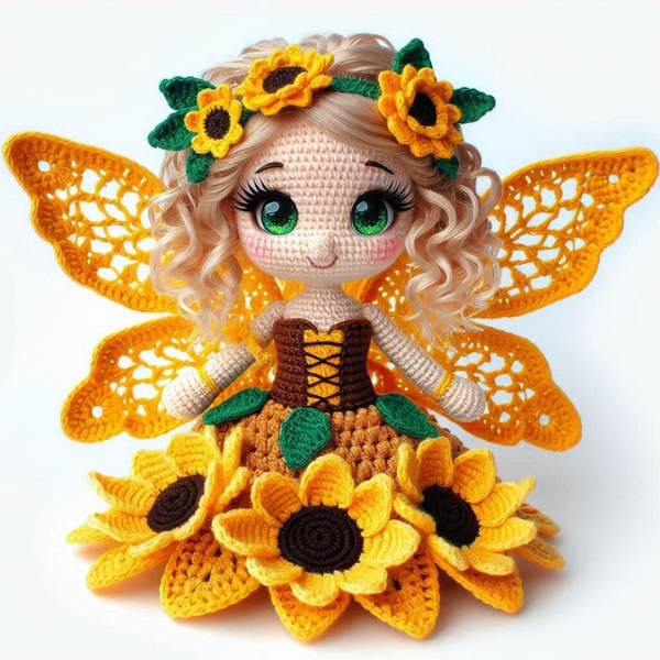 4 in 1 Floral Fairy Bundle  – Crochet Pattern