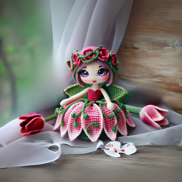 4 in 1 Floral Fairy Bundle  – Crochet Pattern