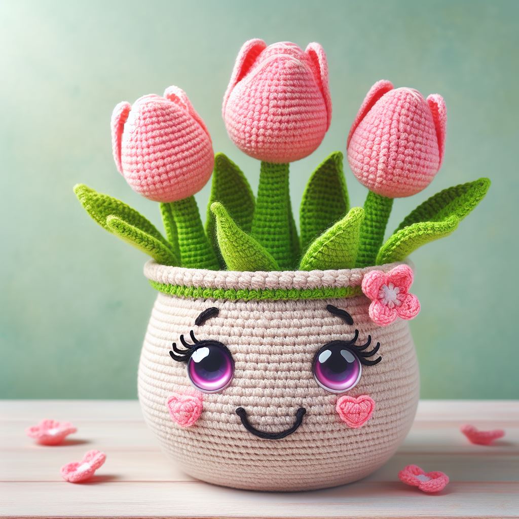 Tulip Plant - Crochet Pattern