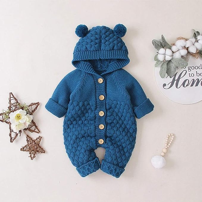 Baby Bear Romper - Knitting Pattern – Crochetease