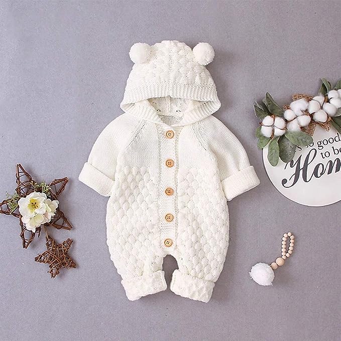Baby Bear Romper Knitting Pattern – Crochetease